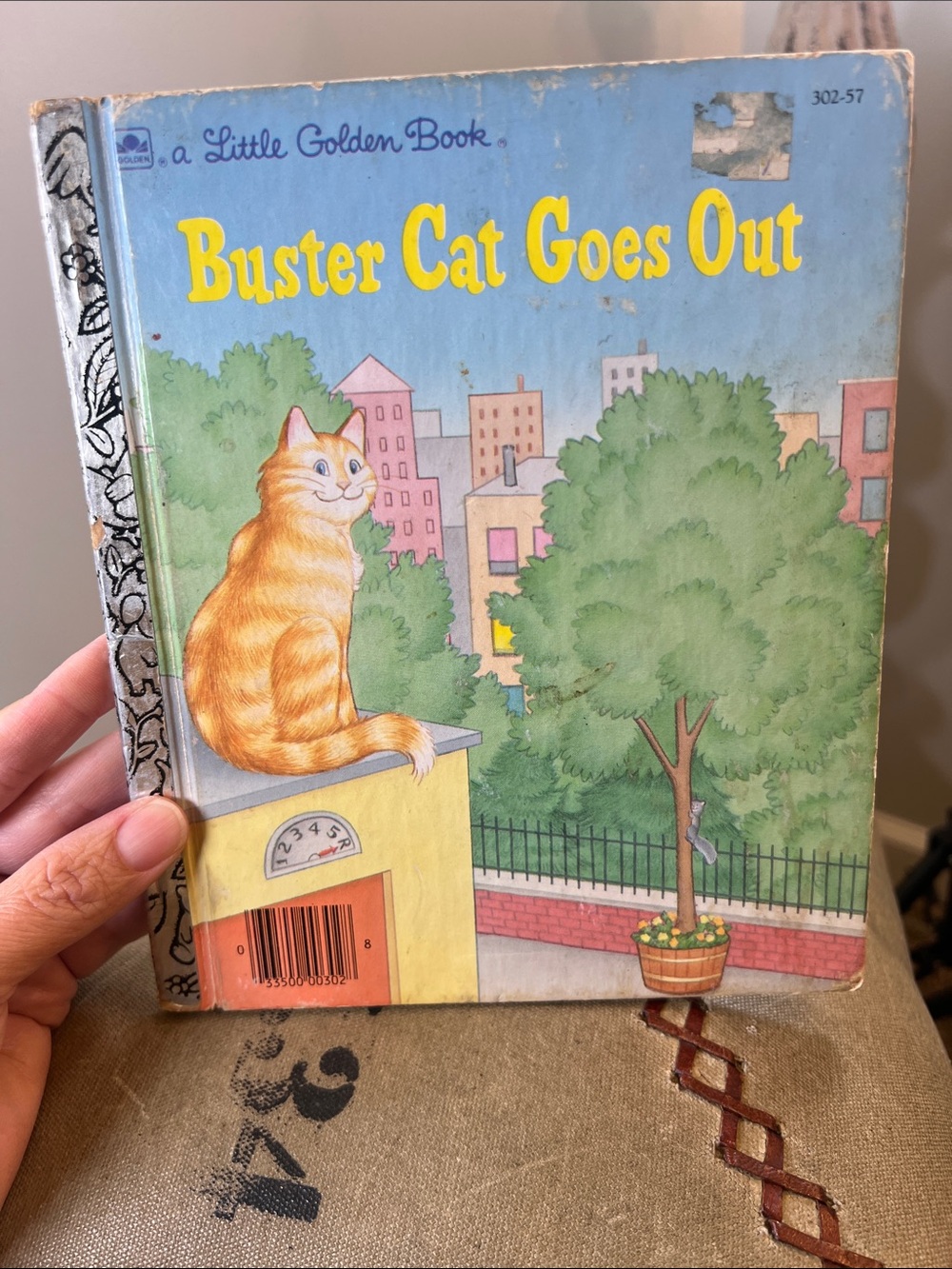 Vintage Buster Cat Goes Out a Little Golden Book